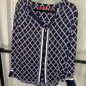 G.I.L.I got it love it Navy Blouse